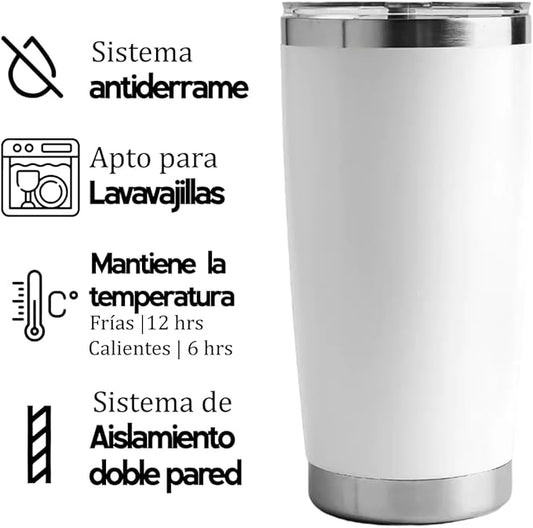 Termo Personalizado Nombre 20oz Acero inoxidable Grabado laser Para Cafe Agua